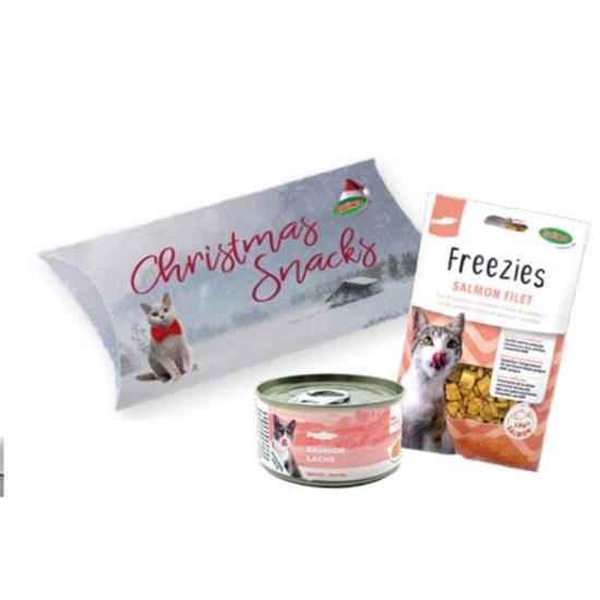 Picture of Bubimex Christmas Pack for Cats – Salmon Treat Gift Box